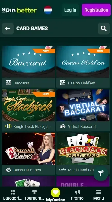 Spinbetter Netherlands: Table Games