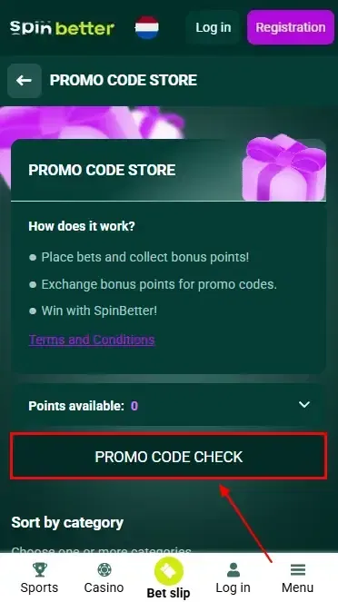 Spinbetter Netherlands: Promo Code Check