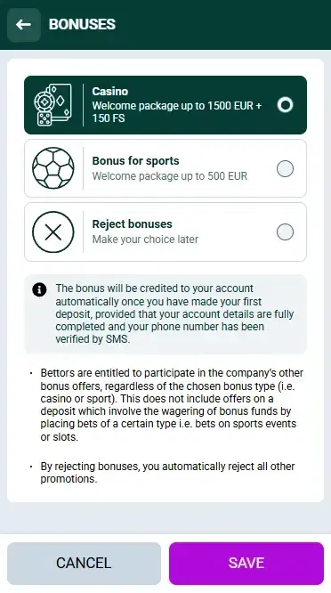 Spinbetter Welcome Bonuses in the Netherlands