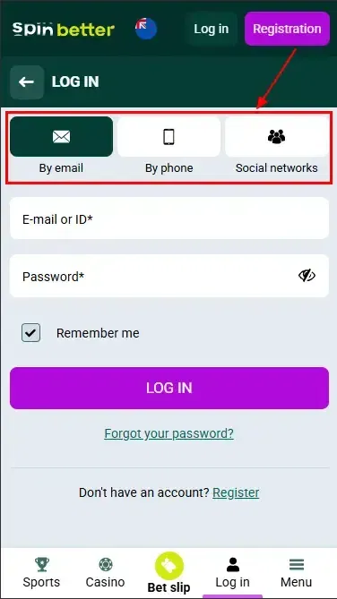 Spinbetter NZ: Ways to Log In