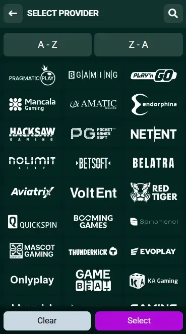 Spinbetter Casino Providers