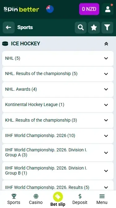 Spinbetter New Zealand Hockey Events