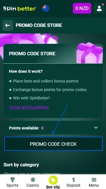 Spinbetter New Zealand: Promo Code Check