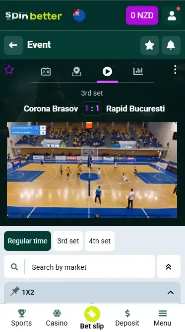 Spinbetter New Zealand Volleyball Live Stream