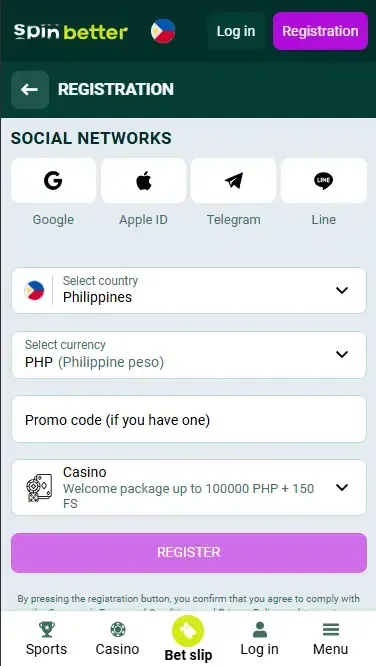 Spinbetter Registration via Social Nets