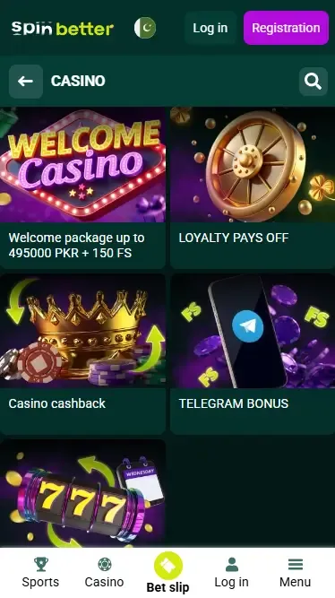Spinbetter Casino Ongoing Bonuses in Pakistan