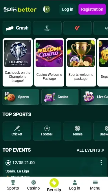 Spinbetter Pakistan App