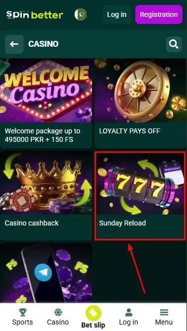 Spinbetter Casino Deposit Bonus