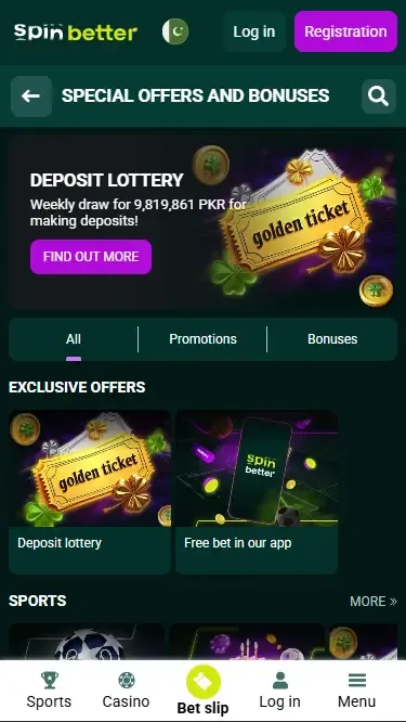 Spinbetter Pakistan Deposit Bonuses