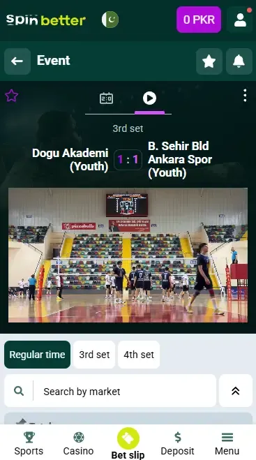 Spinbetter Pakistan Volleyball Live Stream