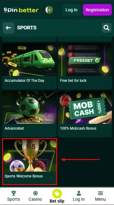 Spinbetter PK Sport Betting Welcome Bonus