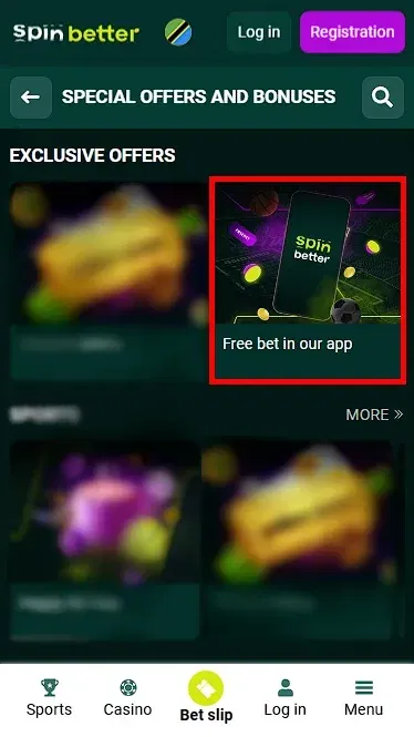 Spinbetter Tanzania Free Bet Bonus
