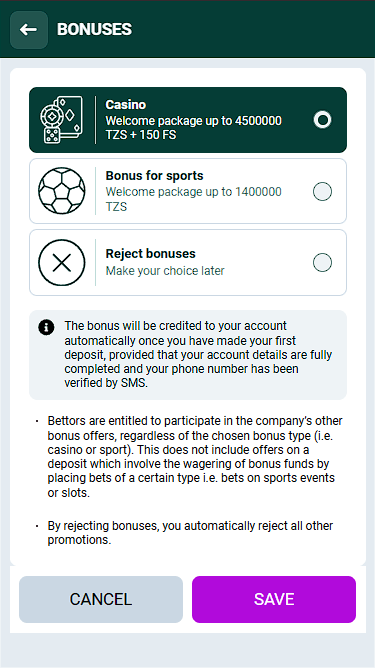 Welcome Package + Free Spins