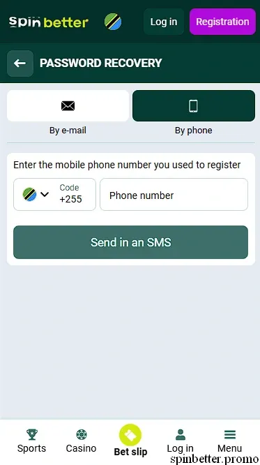 Password Recovery by Phone Number