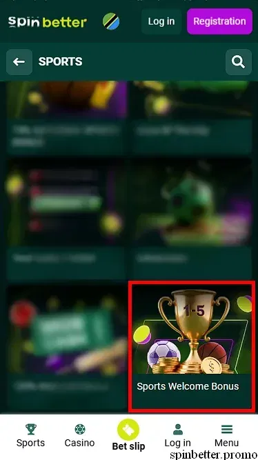 Spinbetter Sport Betting Welcome Bonus