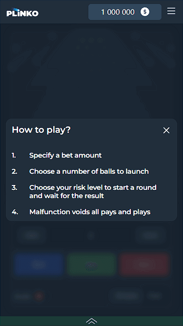 Spinbetter Plinko Game Instruction