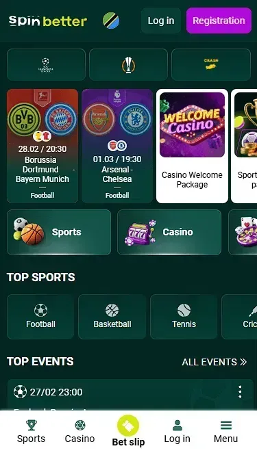 Spinbetter Tanzanian App