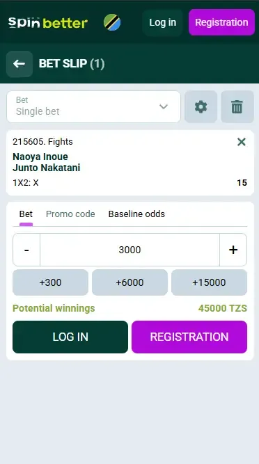 Spinbetter Boxing Bet Slip