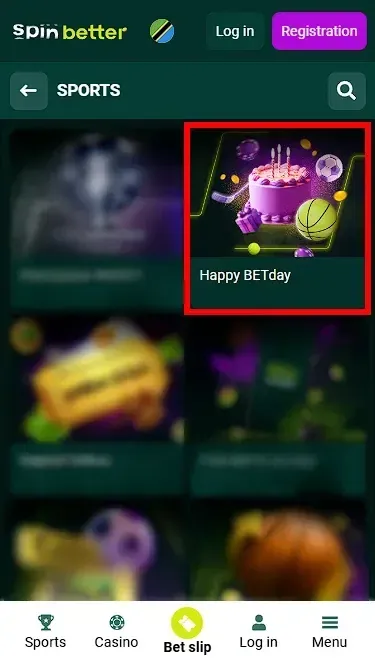 Spinbetter Tanzania Birthday Bonus