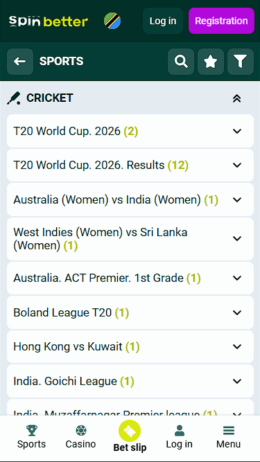 Spinbetter Tanzania Cricket Matches and Events