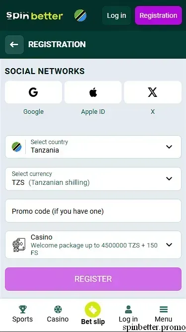 Spinbetter Registration via Social Nets