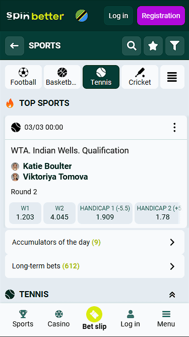 Spinbetter Tanzania Tennis Events