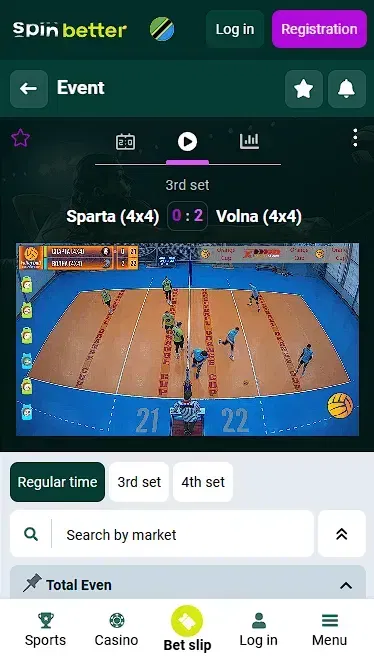 Spinbetter Tanzania Volleyball Live Stream