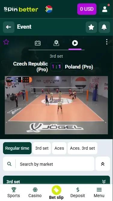 Spinbetter South Africa Volleyball Live Stream