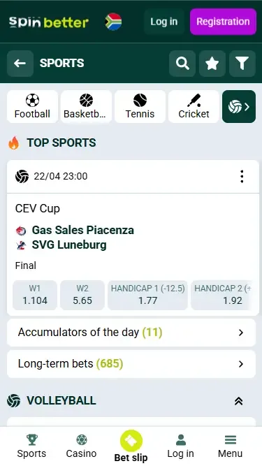 Spinbetter South Africa Sports Betting