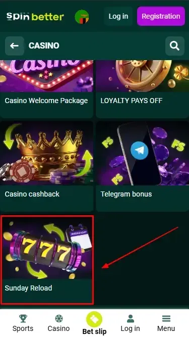 Spinbetter Casino Deposit Bonus