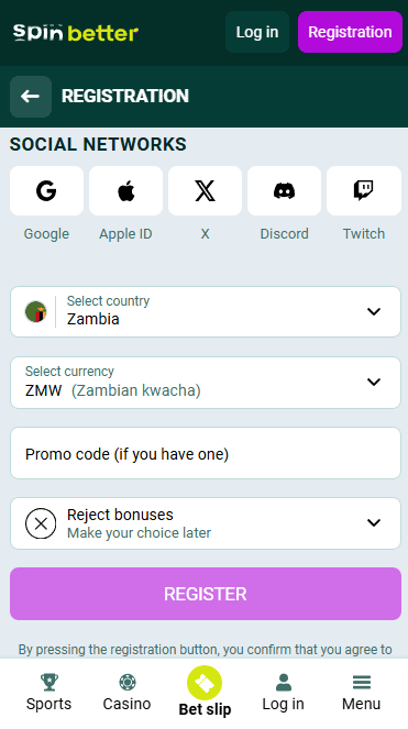 Spinbetter Registration via Social Nets