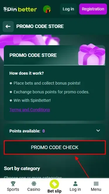 Spinbetter Zambia: Promo Code Check