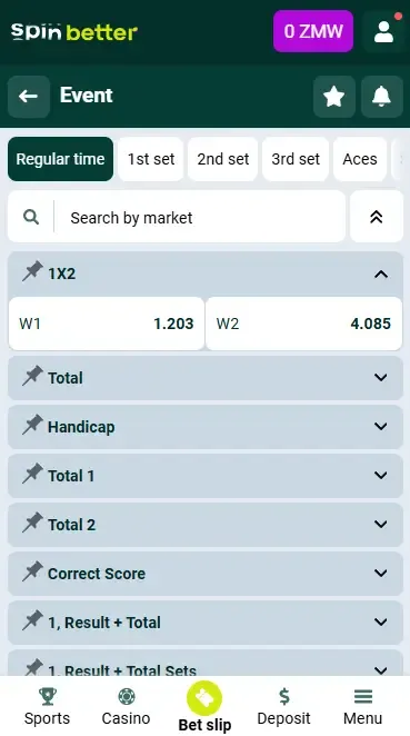 Spinbetter Zambia Volleyball Match Winner