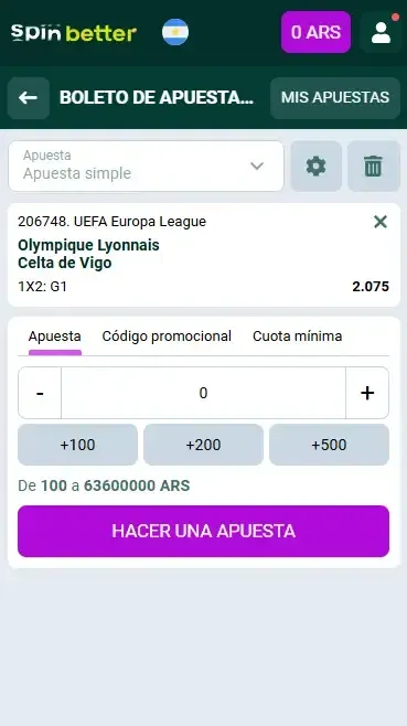 Empezá a apostar en Spinbetter Argentina