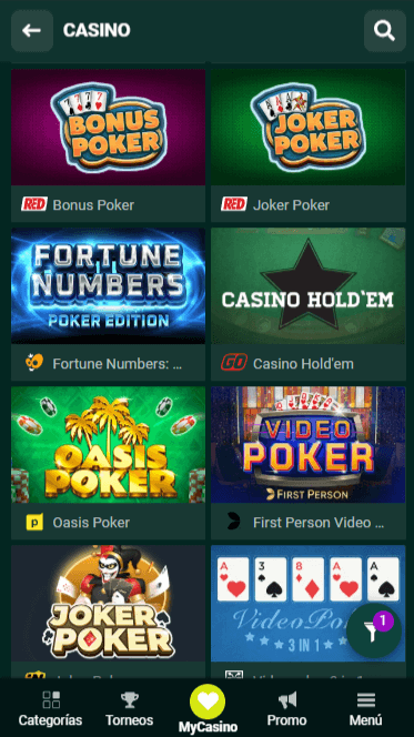 Juegos de mesa en Spinbetter