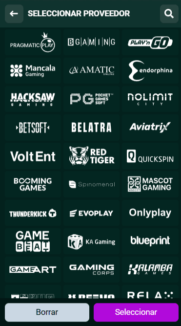 Proveedores de software
