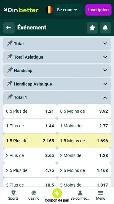 Spinbetter Handicap
