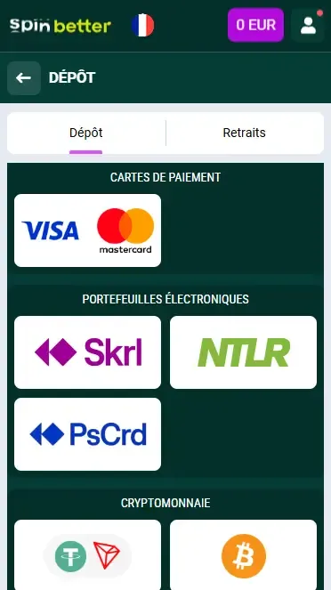 Méthodes de dépôt Spinbetter France