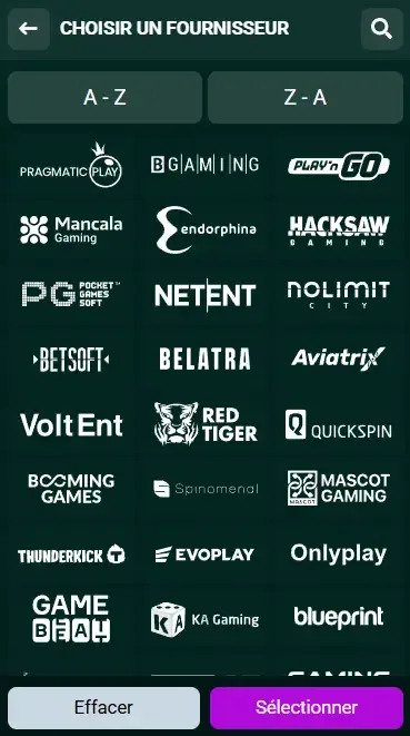 Fournisseurs de casino Spinbetter