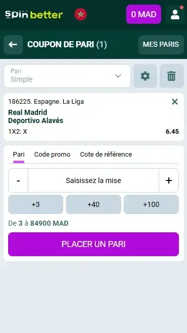 ابدأ المراهنة على Spinbetter