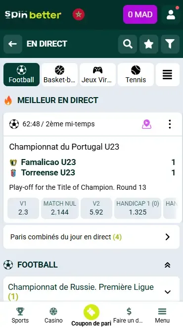 Paris en direct Spinbetter