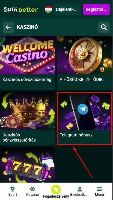 Telegram promóció a Spinbetter Tanzánián