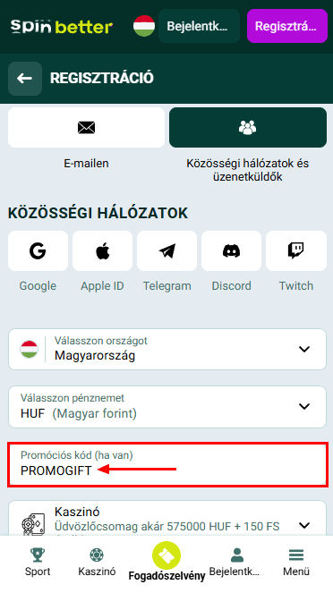 Spinbetter Promo Code