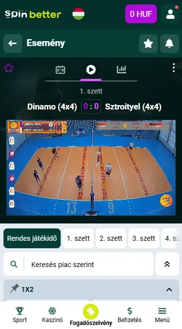 Spinbetter Magyarország – Röplabda élő közvetítés
