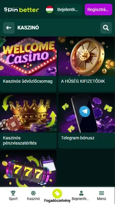 Spinbetter HU: Folyamatos kaszinó bónuszok