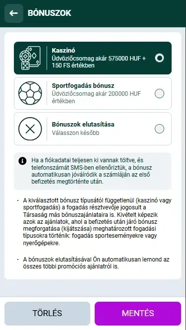 Spinbetter üdvözlő bónuszok Magyarországon