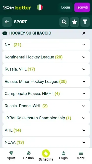 Eventi di Hockey Spinbetter Italia