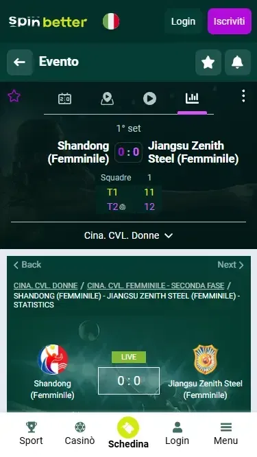 Spinbetter Italia Scommesse Live sulla Pallavolo