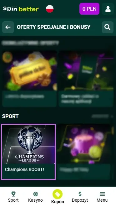 Sezonowe i specjalne bonusy w Spinbetter Polska
