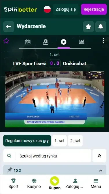 Spinbetter Polska Siatkówka Transmisja na żywo